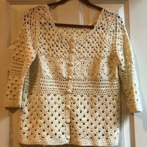 LUCKY BRAND 100% COTTON CROCHET DESIGN